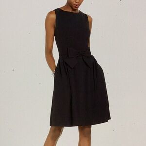 Tahari Arthur S. Levine Bow Fit & Flare Dress